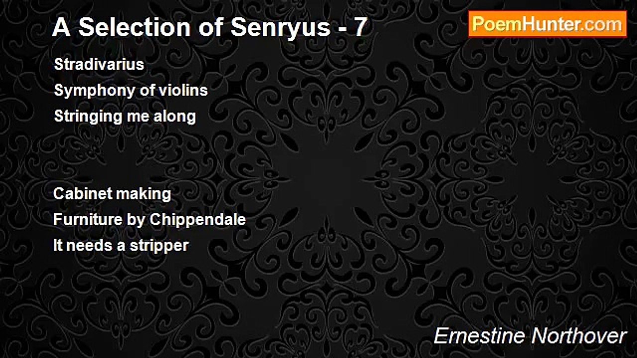 Ernestine Northover - A Selection of Senryus - 7