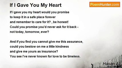 Hasan Ali - If I Gave You My Heart