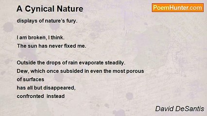 David DeSantis - A Cynical Nature