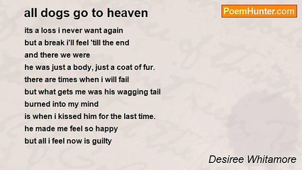 Desiree Whitamore - all dogs go to heaven