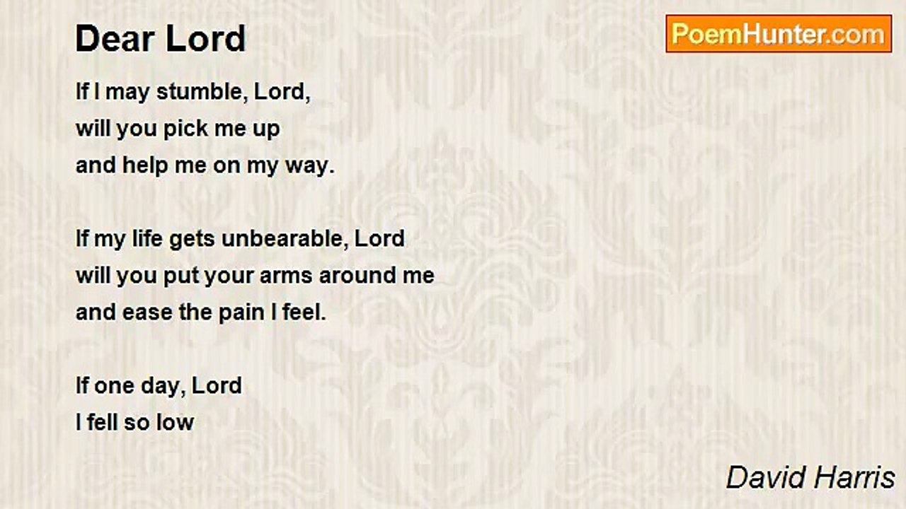 David Harris - Dear Lord