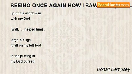 Dónall Dempsey - SEEING ONCE AGAIN HOW I SAW THEN(FOR LYN)
