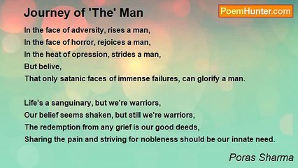 Poras Sharma - Journey of 'The' Man