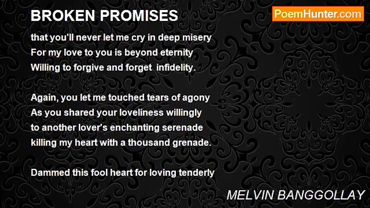 MELVIN BANGGOLLAY - BROKEN PROMISES