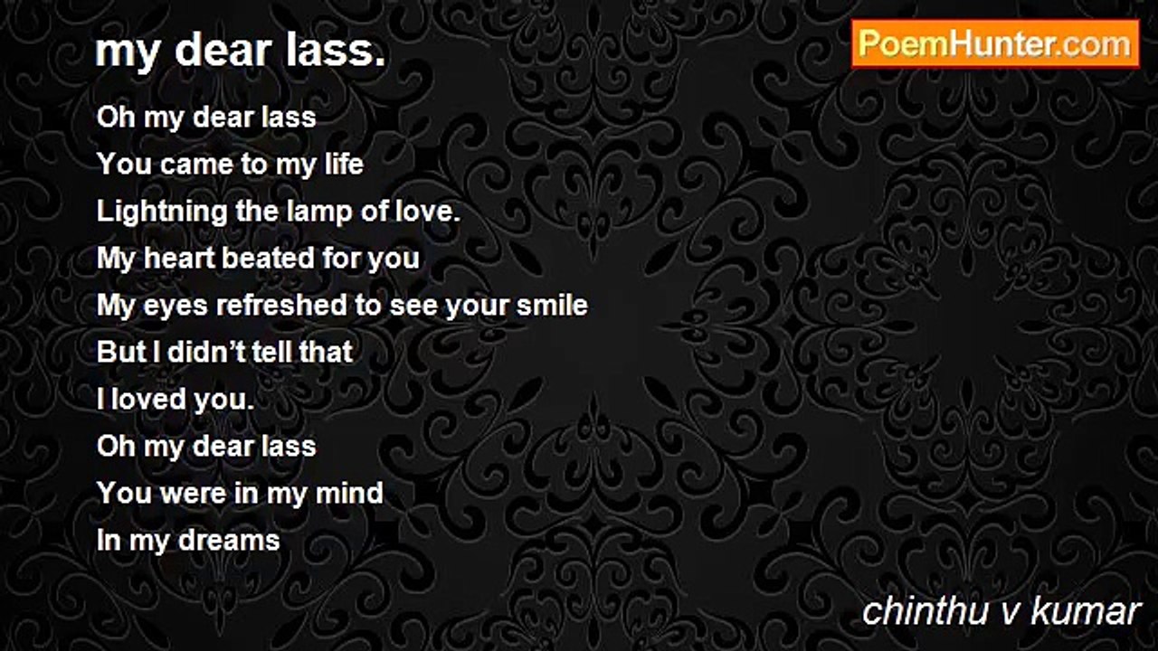 chinthu v kumar - my dear lass.