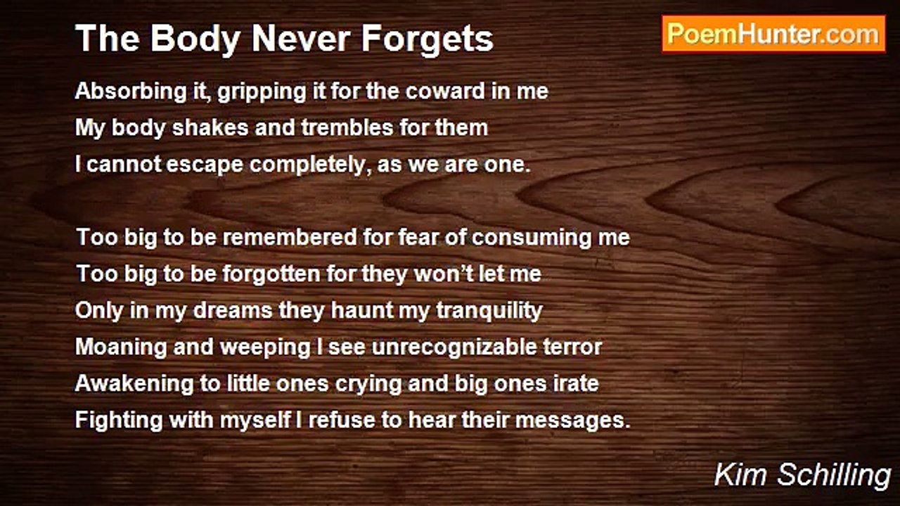 Kim Schilling - The Body Never Forgets