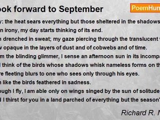 Richard R. Navarro - Look forward to September