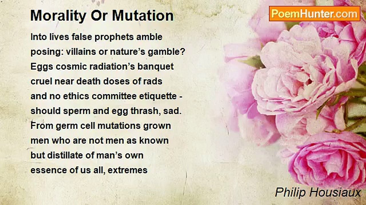 Philip Housiaux - Morality Or Mutation