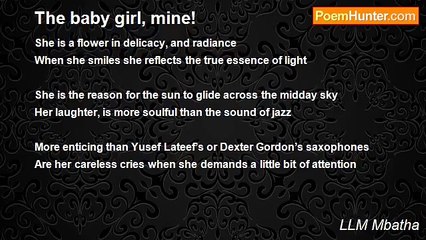 LLM Mbatha - The baby girl, mine!