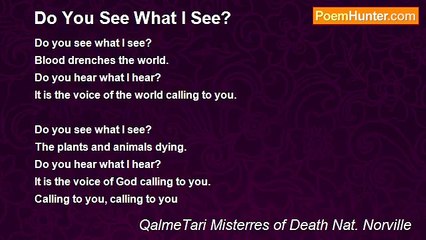 QalmeTari Misterres of Death Nat. Norville - Do You See What I See?