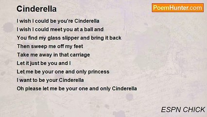 ESPN CHICK - Cinderella