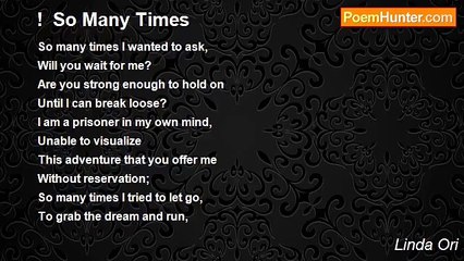 Linda Ori - !  So Many Times