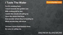 ANDREW BLAKEMORE - I Taste The Water