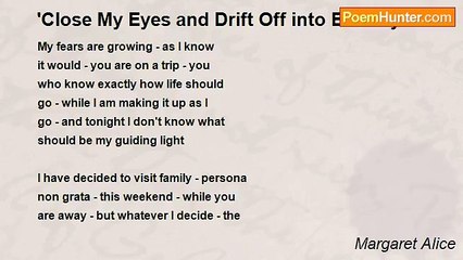 Margaret Alice - 'Close My Eyes and Drift Off into Eternity