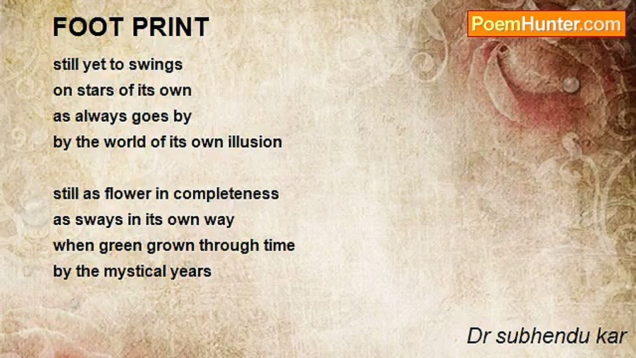 Dr subhendu kar - FOOT PRINT