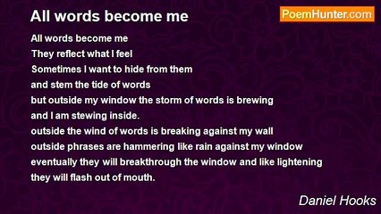 Daniel Hooks - All words become me