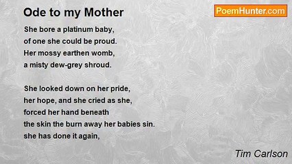 Tim Carlson - Ode to my Mother