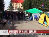 Validebağ'da 5 metrelik çadır kurmak isteyen eylemcilere polisten müdahale