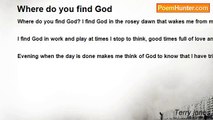 Terry jones - Where do you find God