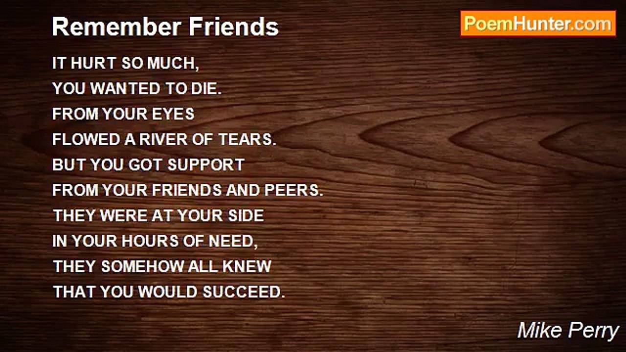 Mike Perry - Remember Friends