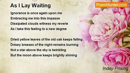 Inday Prising - As I Lay Waiting