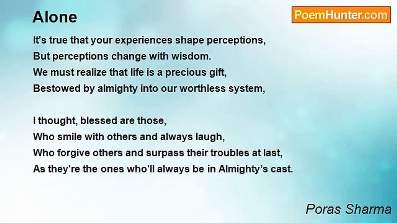 Poras Sharma - Alone