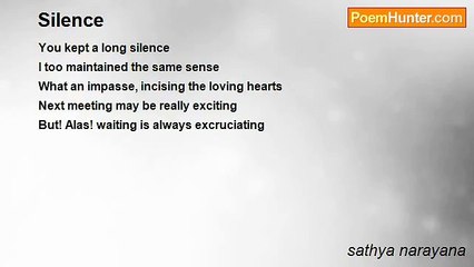 sathya narayana - Silence