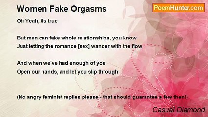 Casual Diamond - Women Fake Orgasms