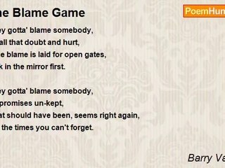 Barry Van Allen - The Blame Game