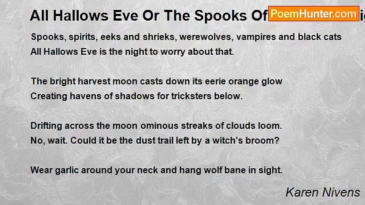 Karen Nivens - All Hallows Eve Or The Spooks Of...