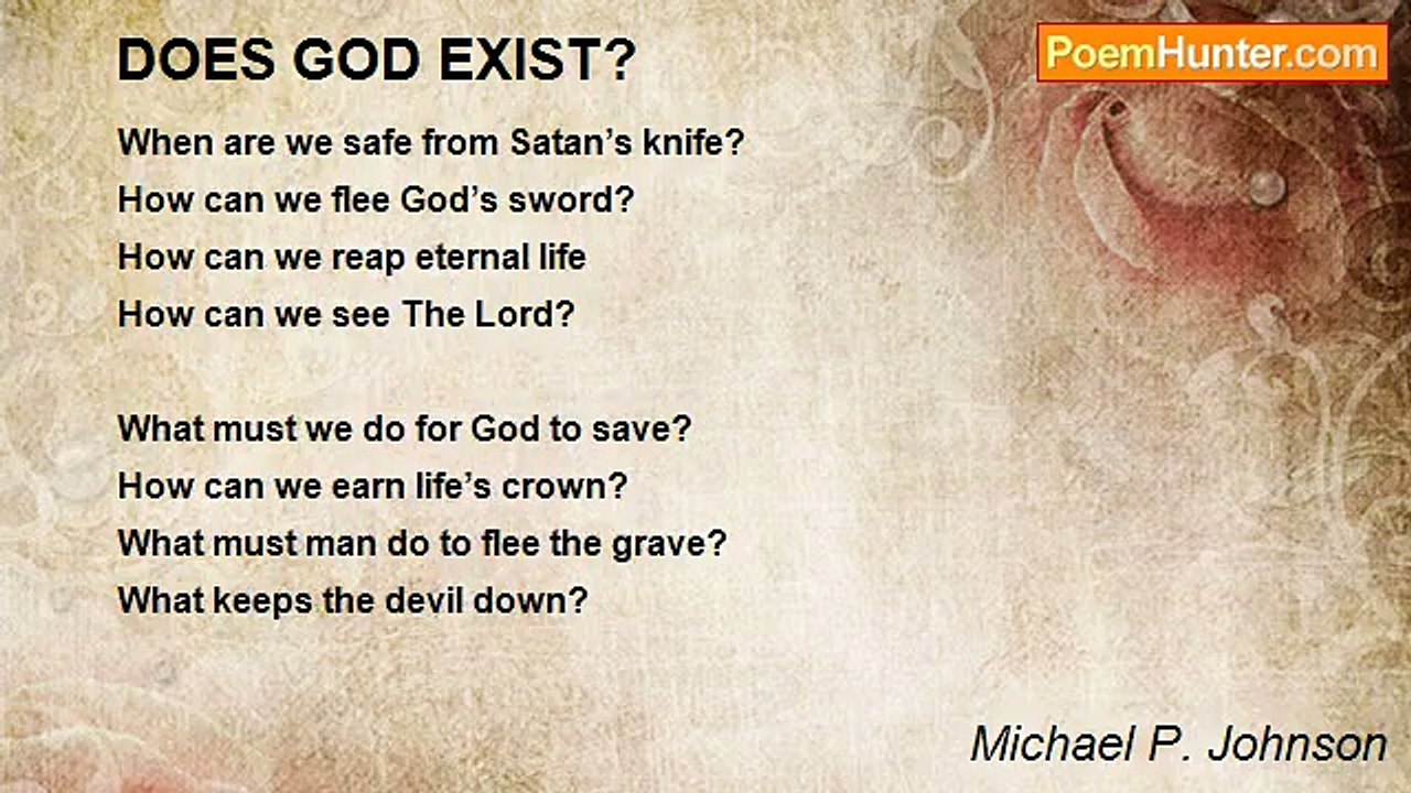 Michael P. Johnson - DOES GOD EXIST?