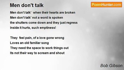 Bob Gibson - Men don't talk