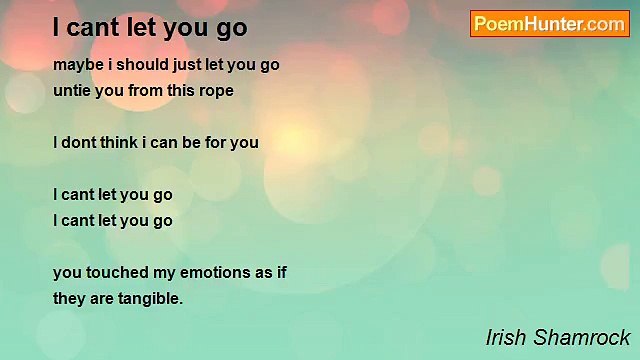 Irish Shamrock - I cant let you go