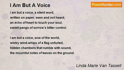 Linda Marie Van Tassell - I Am But A Voice