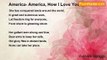 Franklin Spriggs - America- America, How I Love You So