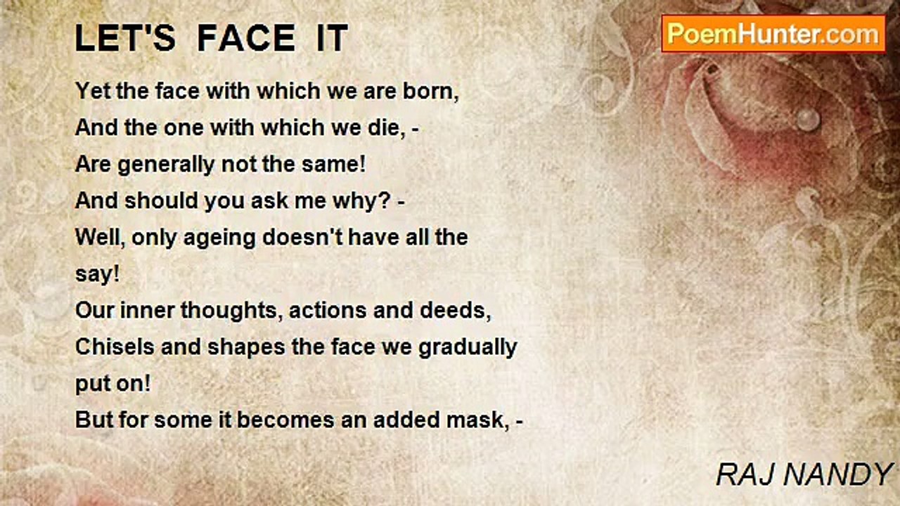 RAJ NANDY - LET'S  FACE  IT