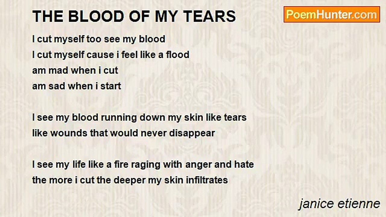 janice etienne - THE BLOOD OF MY TEARS