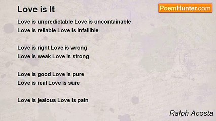 Ralph Acosta - Love is It