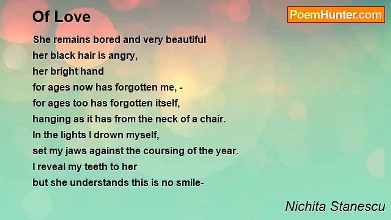 Nichita Stanescu - Of Love