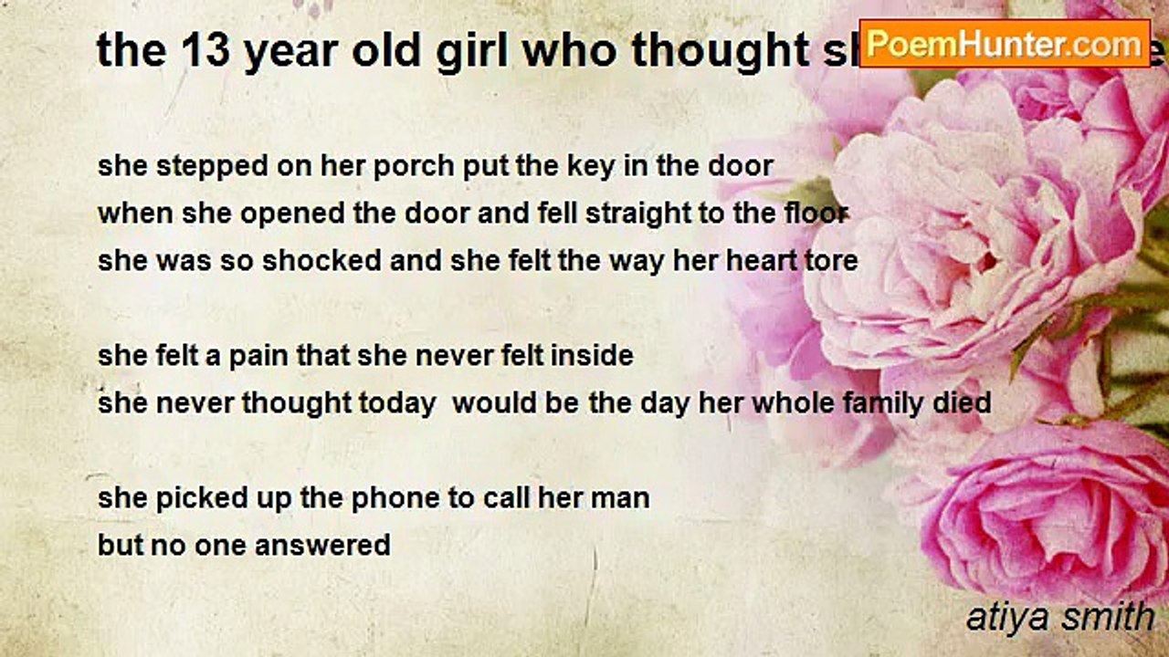 atiya smith - the 13 year old girl who thought she was in love