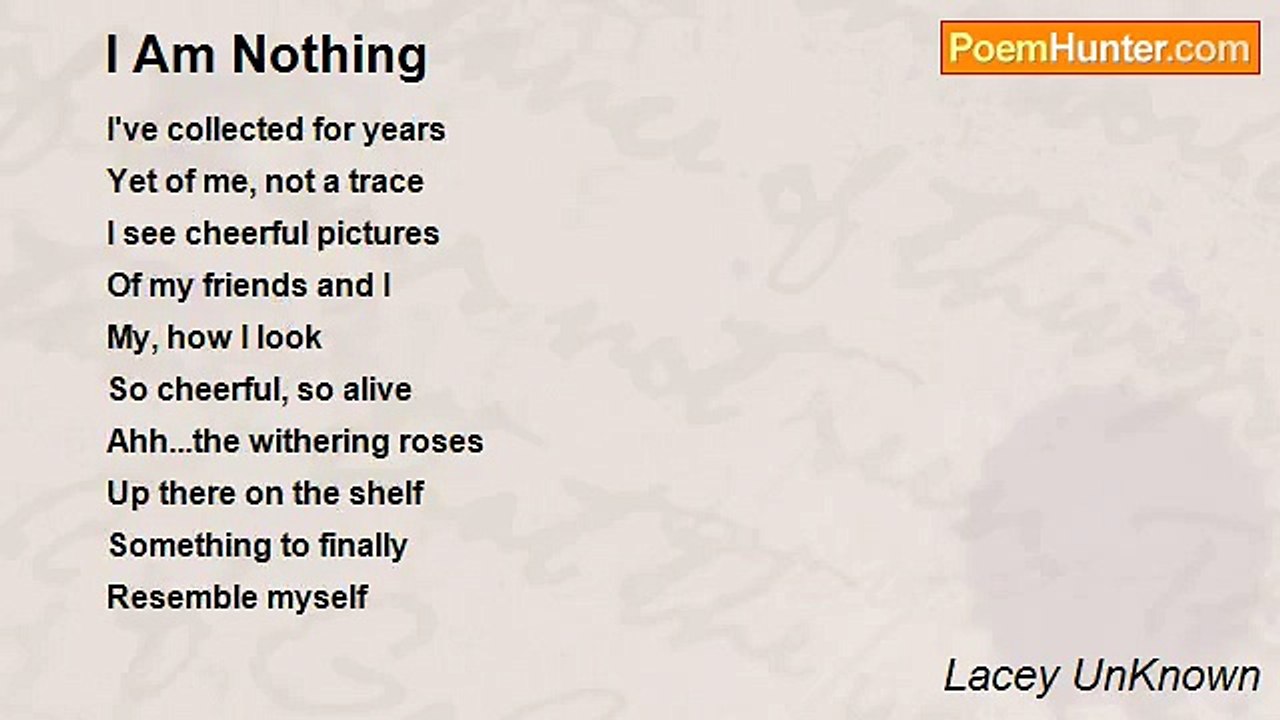 Lacey UnKnown - I Am Nothing
