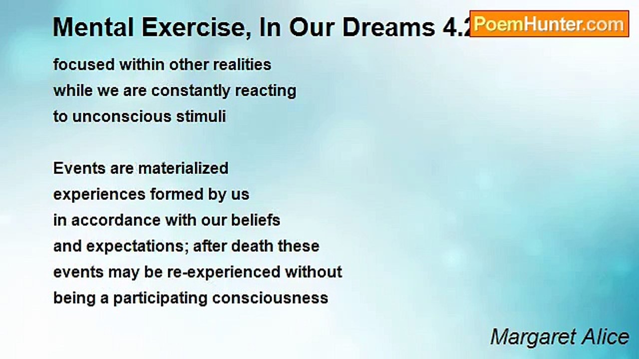 Margaret Alice - Mental Exercise, In Our Dreams 4.28.2008
