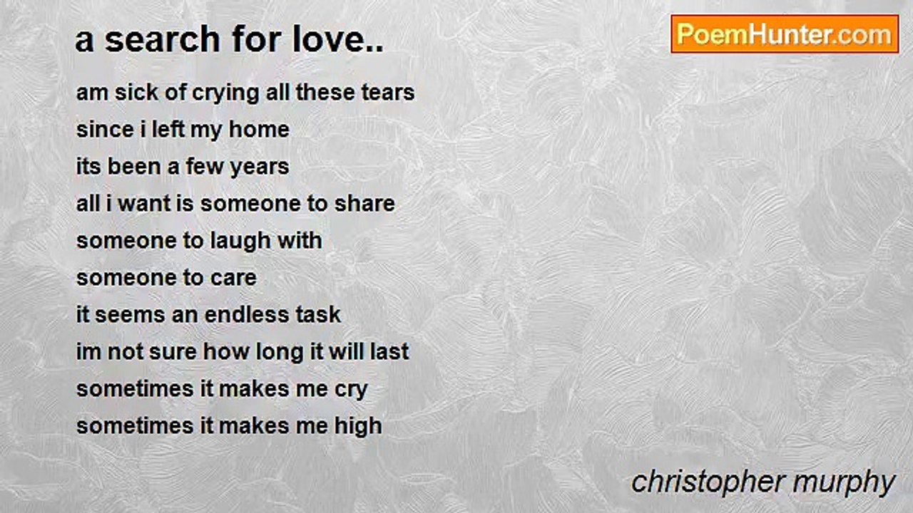 christopher murphy - a search for love..