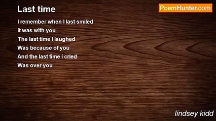 lindsey kidd - Last time