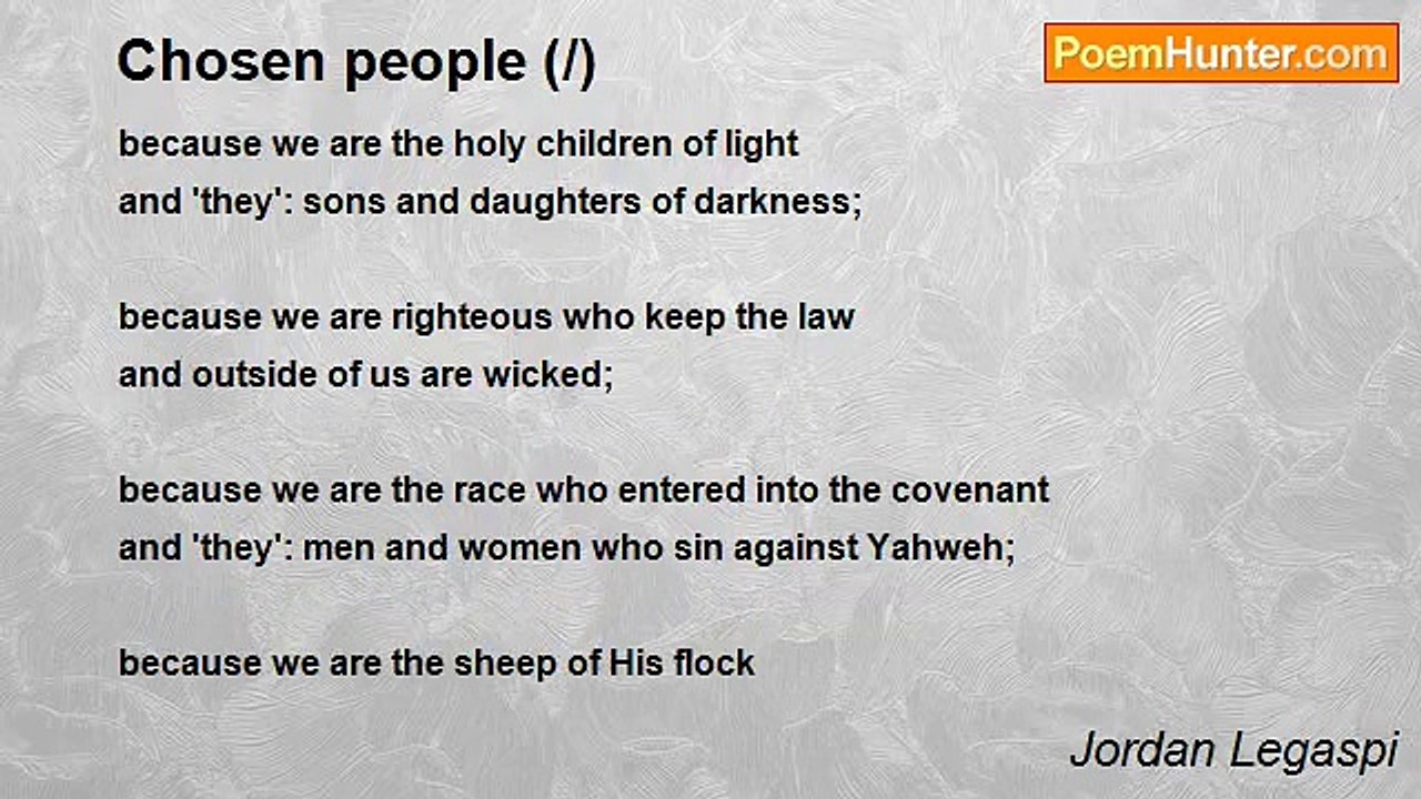 Jordan Legaspi - Chosen people (/)