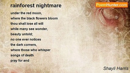 Shayli Harris - rainforest nightmare