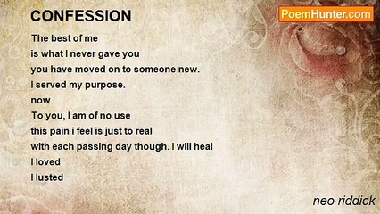 neo riddick - CONFESSION