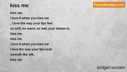 bridget wooten - kiss me
