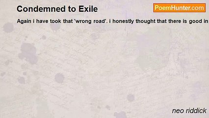 neo riddick - Condemned to Exile
