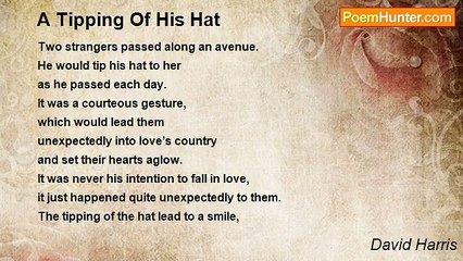 David Harris - A Tipping Of His Hat